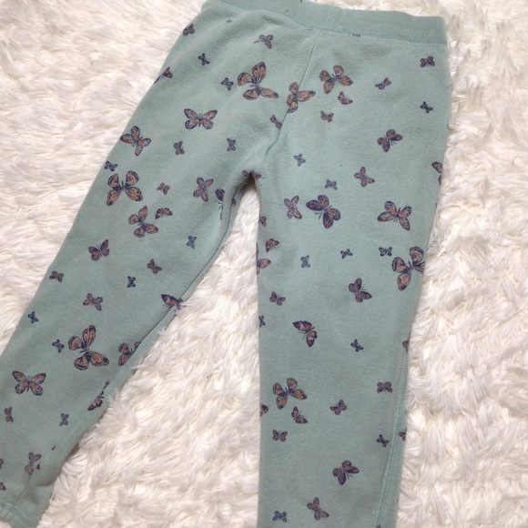 Osh Kosh Butterfly Peplum Ruffle Jogger Hoodie Set Light Blue Aqua 5 5T 4 Spring - Picture 6 of 8